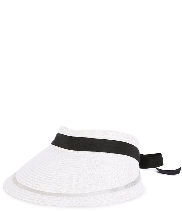 ナターシャ 佩び物 レディース かぶり笠 Natashaccessories Tie Back Visor Hat White 白いこと