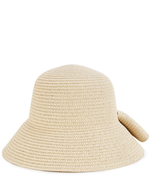 ナターシャ 佩び物 レディース かぶり笠 カットアウト Natashaccessoriestraw Resort Bow Back Cut Out Floppy Hat Natural
