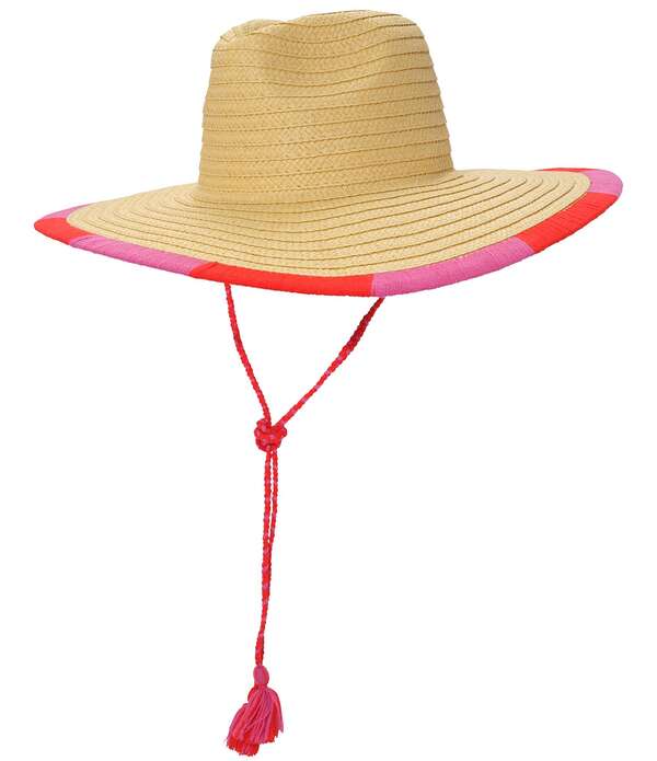 山びこ レディース 佩び物 かぶり笠 刺しゅう 旗がしら ケープ Echo Summer Escape Straw Embroidered Floppy Hat Red Clay 赤いこと