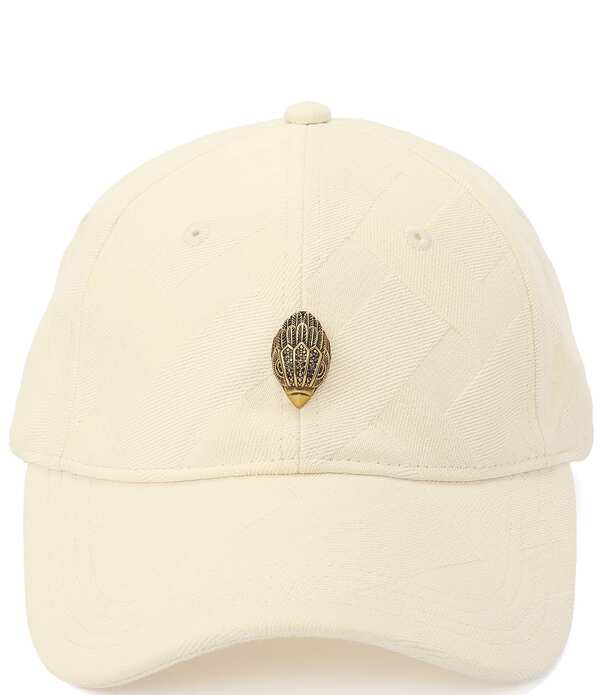 カートジェイガーロンドン レディース 付属物 鳥打ち帽 ジーンズ 旗がしら Kurt Geiger London White Denim Baseball Cap White 白いこと
