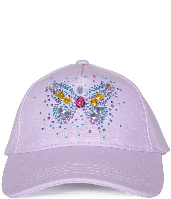 カートジェイガーロンドン レディース 佩び物 かぶり笠 旗がしら Kurt Geiger London Hotfix Beaded Butterfly Baseball Cap Withotfix Butterfly Lilac 紫はしどい