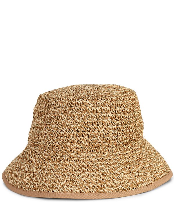 ヴィンスカムート レディース 付属物 鳥打ち帽 Vince Camuto Two Tone Crochet Bucket Hat Neutral Multi マルチ色つや