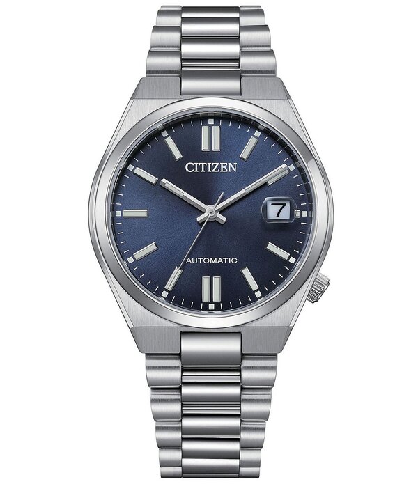 シチズン レディース 佩び物 ウォッチ プルオーバー Citizen Unisex Tsuyosautomatic Stainlessteel Bracelet Watch Silver しろがね色