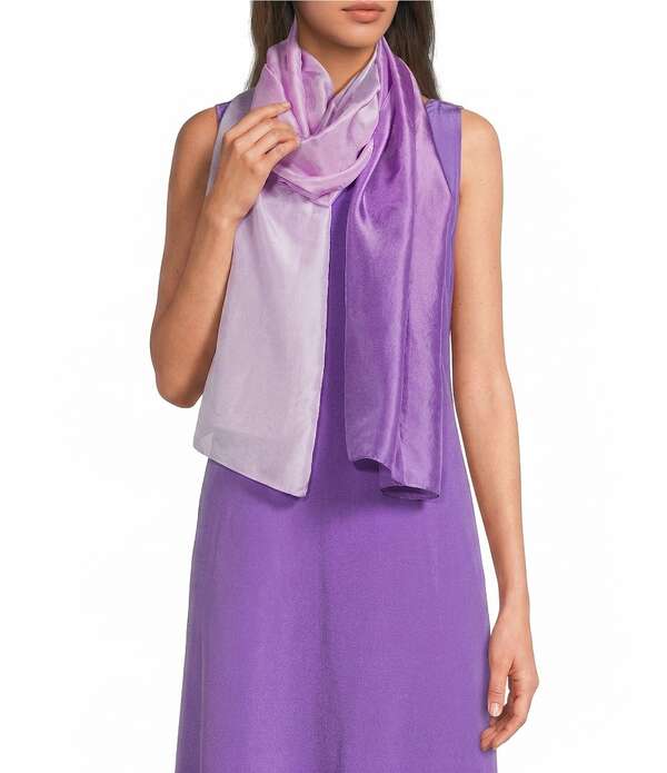エイリーンフィッシャー レディース 付属物 えり巻き・袈裟・えり巻き 地絹 Eileen Fisher Handyed Silk Scarf Petunia