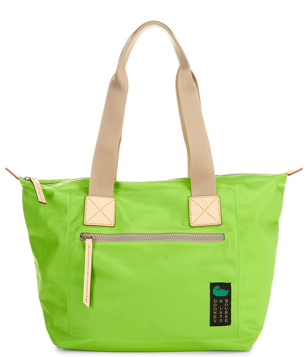 ドーネイアンドバーク レディース バッグ ナイロン Dooney & Bourke Nylon Front Zip Tote Bag Neon Green ネオン\1｜ReVida 店
