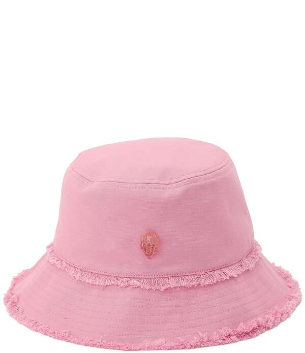 カートジェイガーロンドン レディース 付属物 鳥打ち帽 Kurt Geiger London Frayedge Bucket Hat Pink さくら色