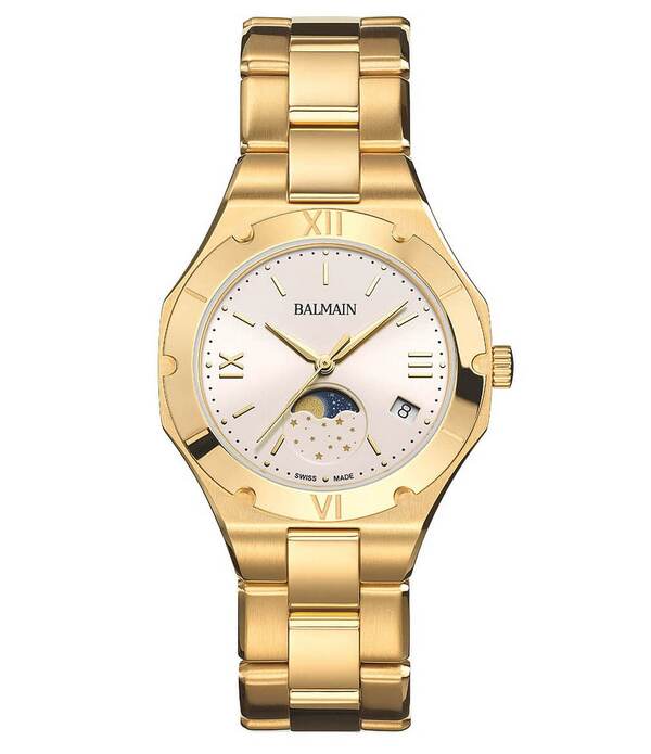 バルマン レディース 付属物 ウオッチ ティーシャツ Balmain Paris Women\u0027s Quartz Analog Stainlessteel Round Bracelet Watch Gold ゴールド