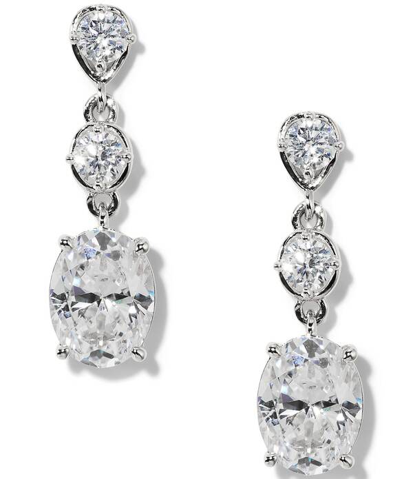 ナディール レディース アクセサリー ピアス・イヤリング Nadri Maiden Ovalinearringsilver シルバー|ReVida 店
