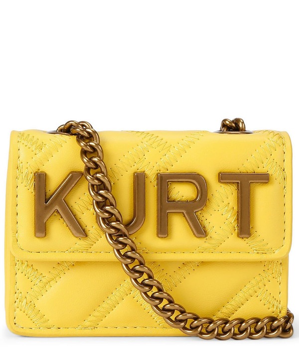 カートジェイガーロンドン レディース 御徒面子 Kurt Geiger London Micro Kensington Kurt Crossbody Bag Yellow 黄色