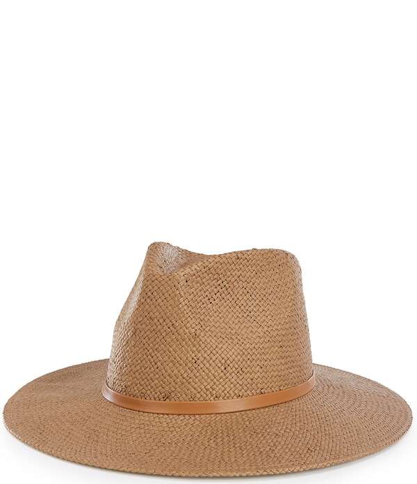 アンナ\u0026アヴァ レディース 付属物 鳥打ち帽 Anna \u0026 Ava Straw Fedora Hat Brown 赤銅色