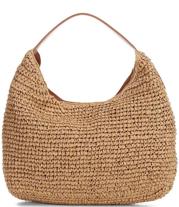 アンナ\u0026アヴァ レディース 御徒面子 Anna \u0026 Ava Lillian Med Straw Hobo Bag Natural