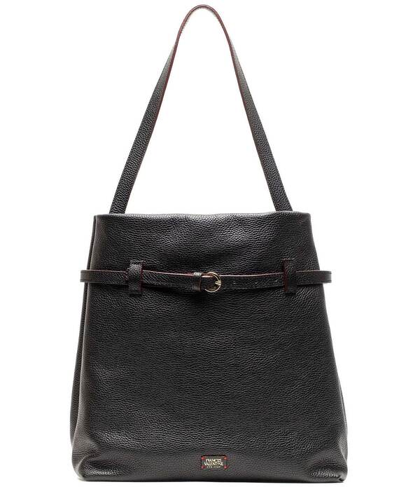 フランセスバレンタイン レディース 御徒面子 FRANCES VALENTINE Charlie Belted Bucket Shoulder Bag Black 黒いこと