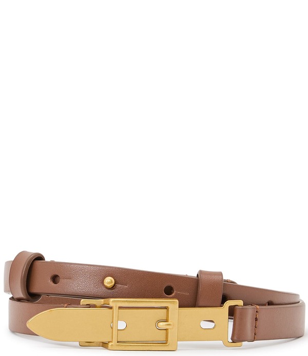 レイス レディース 佩び物 胴締め なめし革 Reiss Cora Leather-Buckle Hardware Beltan タン