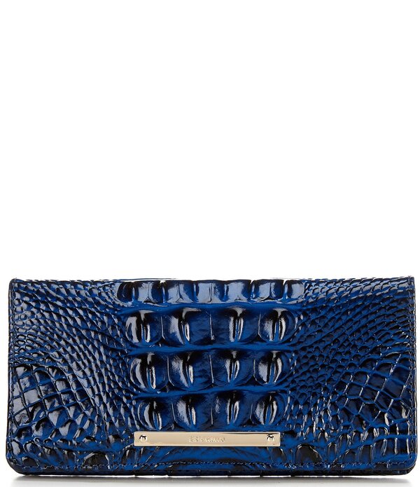 ブランミン レディース 付属品 紙入れ BRAHMIN Melbourne Collection Ady Crocodile-Embossed Wallet Anchor