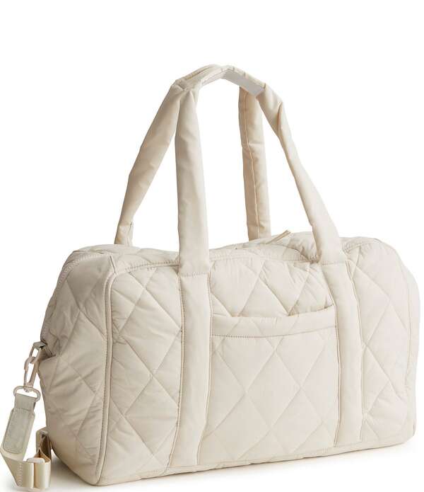 ベラブラッドロバート・エドワード・リー レディース 御徒面子 ナイロン Vera Bradley Miramar Featherweight Nylon Weekender Bag Pumice Stone 石ころ