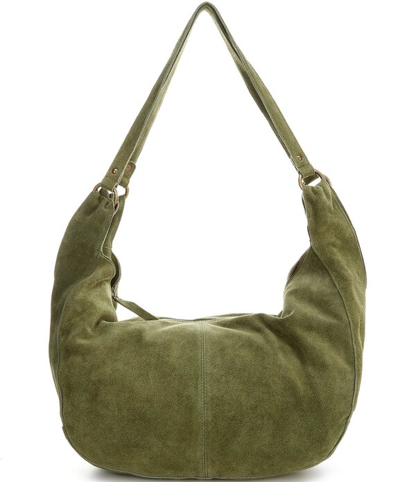 フリーピープル レディース 御徒面子 スエードクロス Free People Roma Suede Shoulder Hobo Bag Olive Moss オリーブ