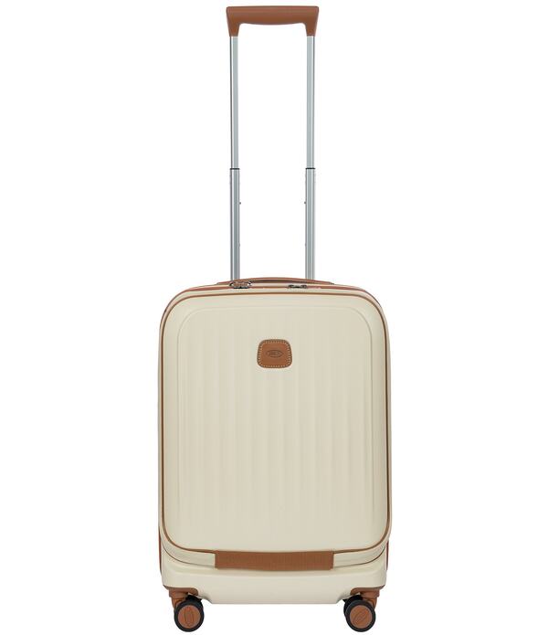 ブリックス レディース 御徒面子 旅行バッグ Bric\u0027s Taormina 21 Expandable Spinner with Pocket Carry-on Suitcase Cream 皮膚軟化剤