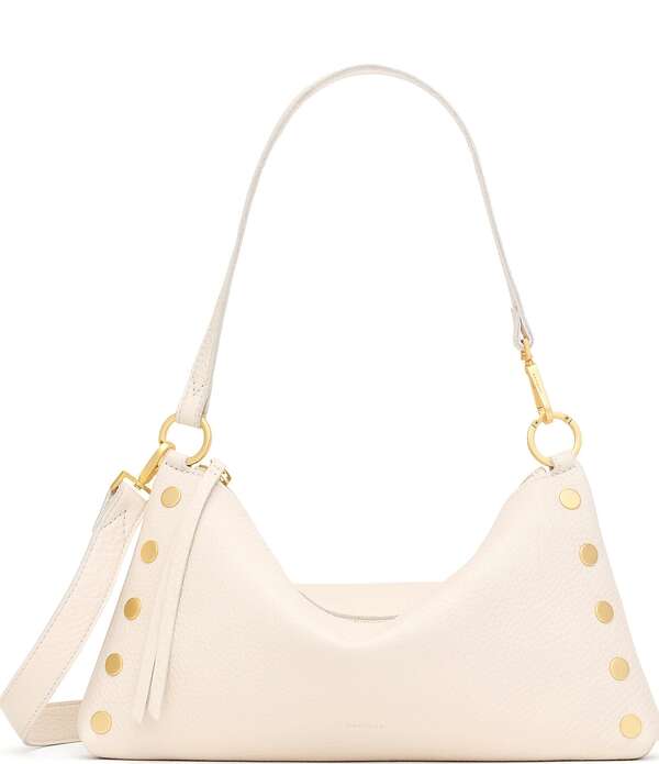 ハミット レディース バッグ Hammitt Kyle Medium Gold Stud Slouch Shoulder Bag Calla Lilly White/Brushed Gold ホワイト|ReVida 店