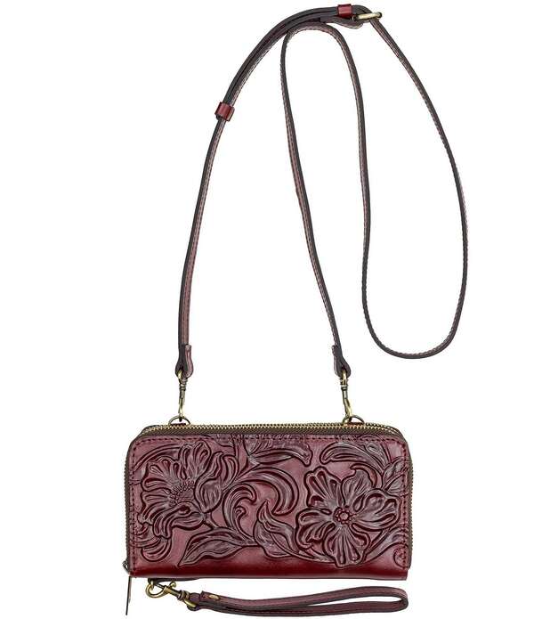 パトリシアナシュ レディース 付属品 紙入れ Patricia Nash Valdina Crossbody Wristlet Oxblood オックスブラッド