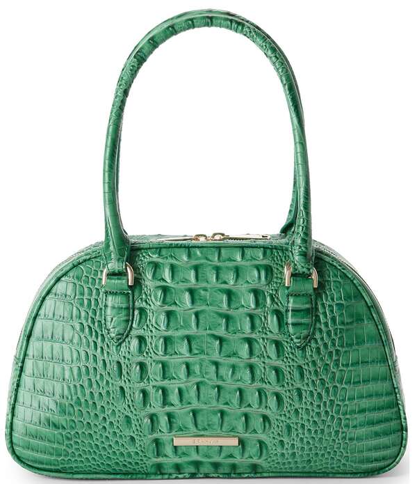ブランミン レディース バッグ BRAHMIN Alden Road Collection Angie Small Dome Satchel Bag Palm｜ReVida 店