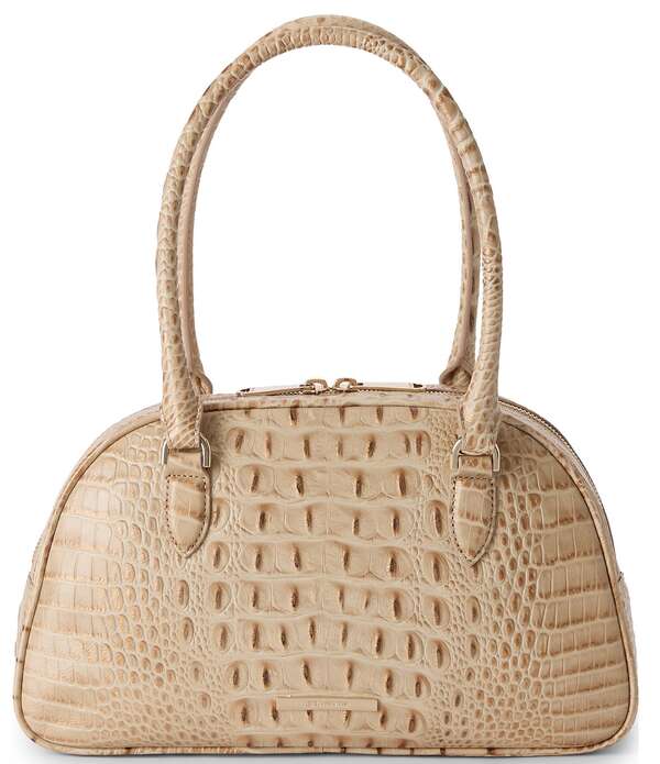 ブランミン レディース 御徒面子 BRAHMIN Alden Road Collection Angie Small Dome Satchel Bag Sandstorm