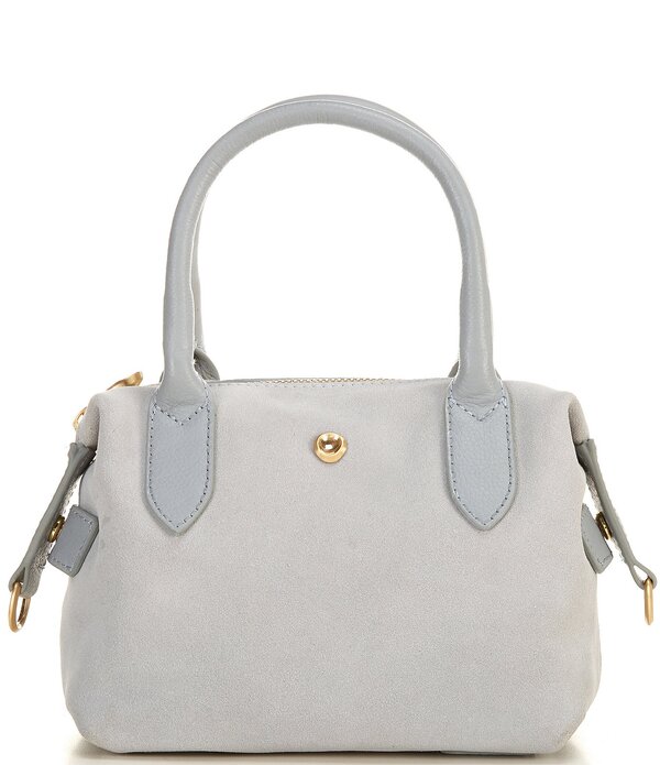 アントニオ メラーニ レディース 御徒面子 ミニ スエードクロス Antonio Melani Marsha Suede Mini Tote Bag POWDER BLUE 青碧