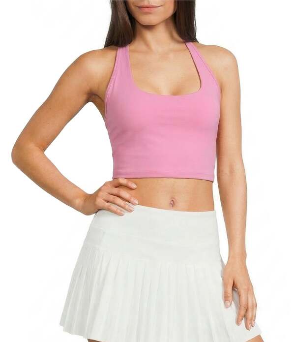 ジービー レディース トップス シャツ ホルター GB Halter Twist Back Active Tank Fuschia Pink ピンク｜ReVida 店