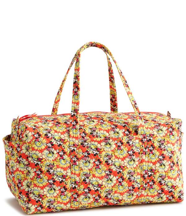 ベラブラッドロバート・エドワード・リー レディース 御徒面子 Vera Bradley x Mickey \u0026 Minnie Petal Multi Collection Large Original Duffel Bag Mickey Minnie Petal Floral マルチ色合い