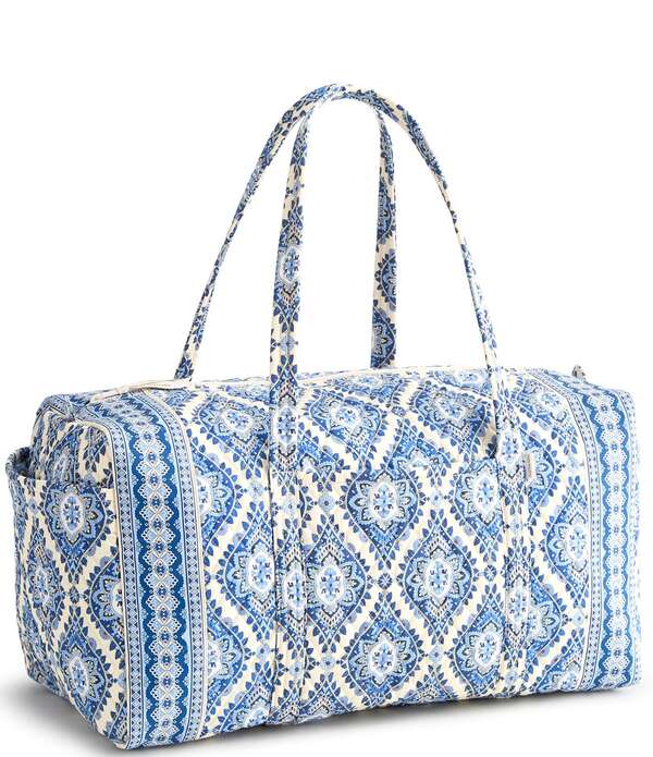 ベラブラッドロバート・エドワード・リー レディース 御徒面子 Vera Bradley Cambridge Blue Large Original Duffel Bag Cambridge Blue 青色