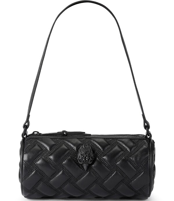カートジェイガーロンドン レディース 御徒面子 なめし革 Kurt Geiger London Small Kensington Barreleather Shoulder Bag Black 黒いこと