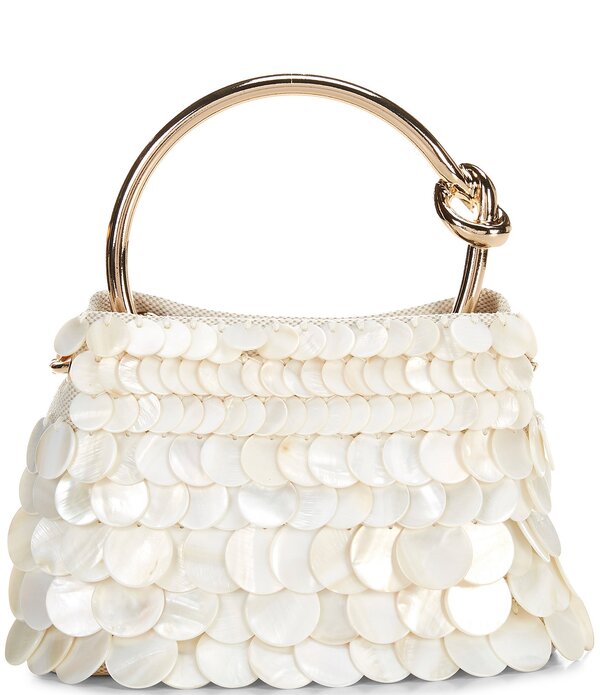 アルド レディース 御徒面子 スパンコール ALDO Adyaa Sequin Small Top Handle Satchel Bag Bone