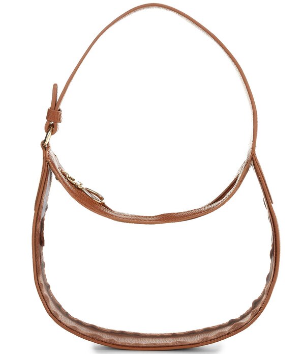 アンナ\u0026アヴァ レディース 御徒面子 ミニ Anna \u0026 Ava Clear Crescent Mini Hobo Bag Cognac