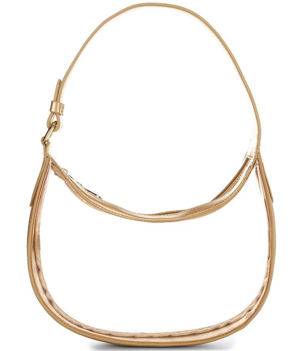 アンナ\u0026アヴァ レディース 御徒面子 ミニ Anna \u0026 Ava Clear Crescent Mini Hobo Bagold ゴールド