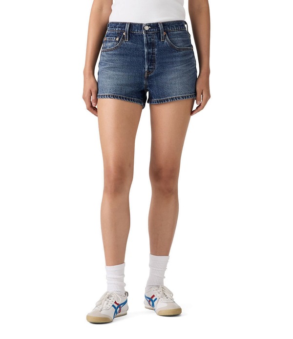 リーバイス レディース ボトムス ハーフパンツ・ショーツ ショートパンツ デニム Levi'sR 501R Original High Rise Denim Shorts Bottom Place デニム|ReVida 店
