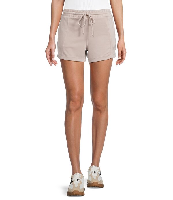 モアモア レディース ボトムス 二分の一ズボン下・さる股引き 遊撃手ズボン下 Moa High Rise Drawstring Pull-On Coordinating Shorts 23 Mushroom