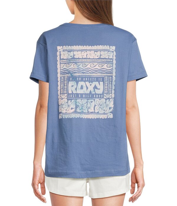 ロキシー レディース トップス プルオーバー Roxy Okinawa Short Sleeve T-Shirt Blue Horizon 青碧