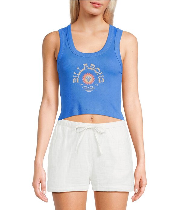 散らし広告ボン レディース トップス プルオーバー Billabong Sunset Horizons Tank Top True Blue 青碧