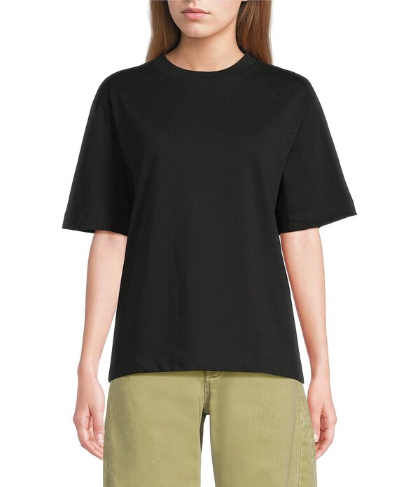 とっ始め販売店 レディース トップス プルオーバー TOPSHOPremium Basic Short Sleeve T-Shirt Black 黒いこと