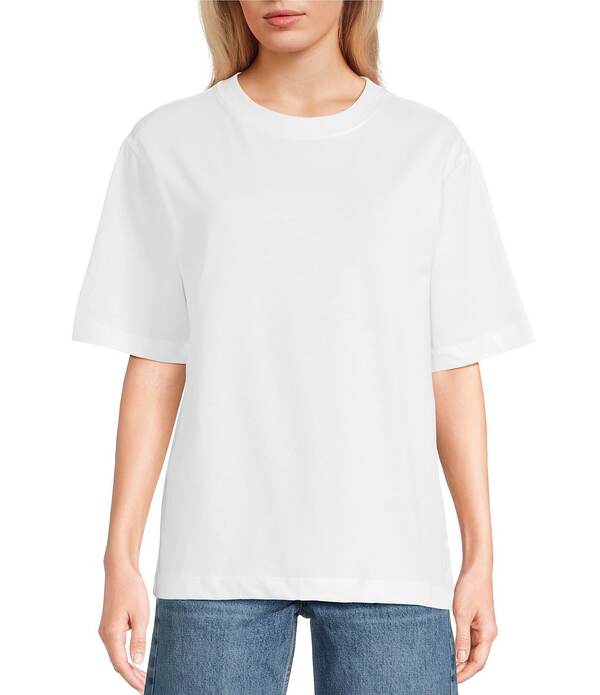 とっ始め販売店 レディース トップス プルオーバー TOPSHOPremium Basic Short Sleeve T-Shirt White 白いこと