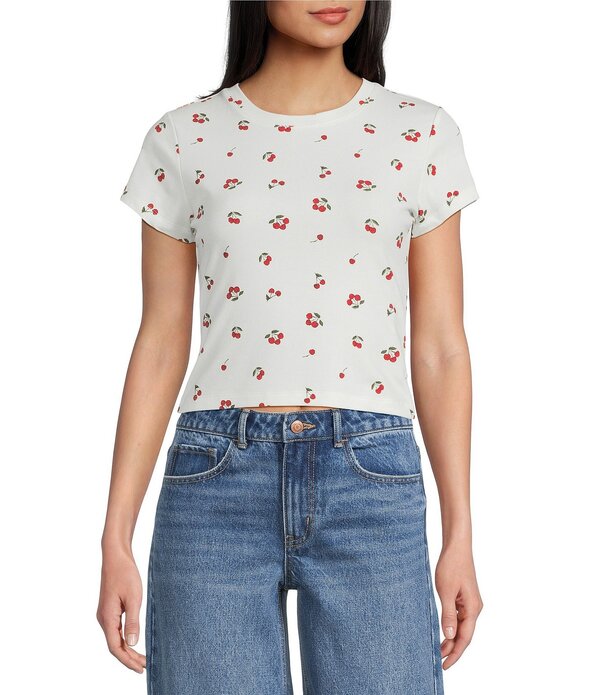 カッパーキー レディース トップス ティーシャツ 刷り上げる 編み物 グラフィック Copper Key Knit Printed Graphic T-Shirt White/Red 白いこと