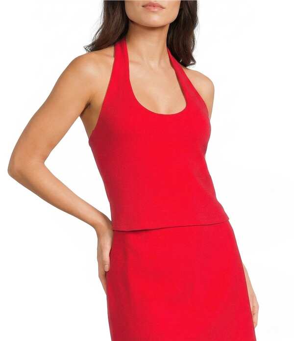 ジービー レディース トップス ティーシャツ ホルター GB Pullover Halter Tank Ruby Red 赤いこと