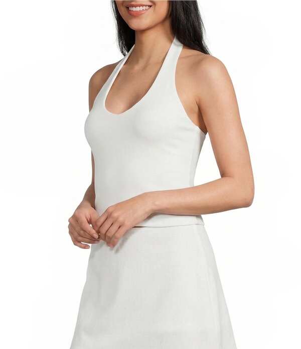 ジービー レディース トップス ティーシャツ ホルター GB Pullover Halter Tank White 白いこと
