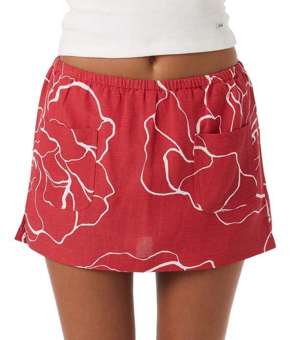 オニール レディース 下つ方スコート 御花柄 刷り上げる リネン 御花 O\u0027Neill Townes Floral Printed Linen Blend Skort Lifeguard
