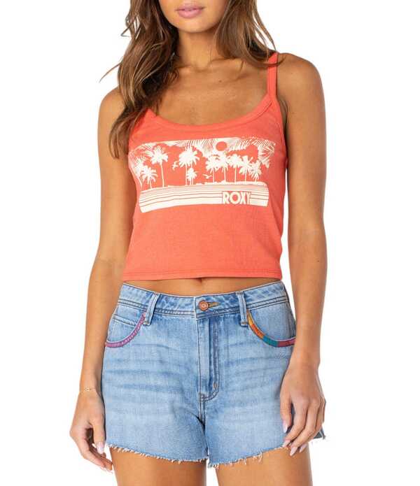 ロキシー レディース トップス プルオーバー Roxy Windy Palm Wanderer Tank Top Hot Coral コーラル