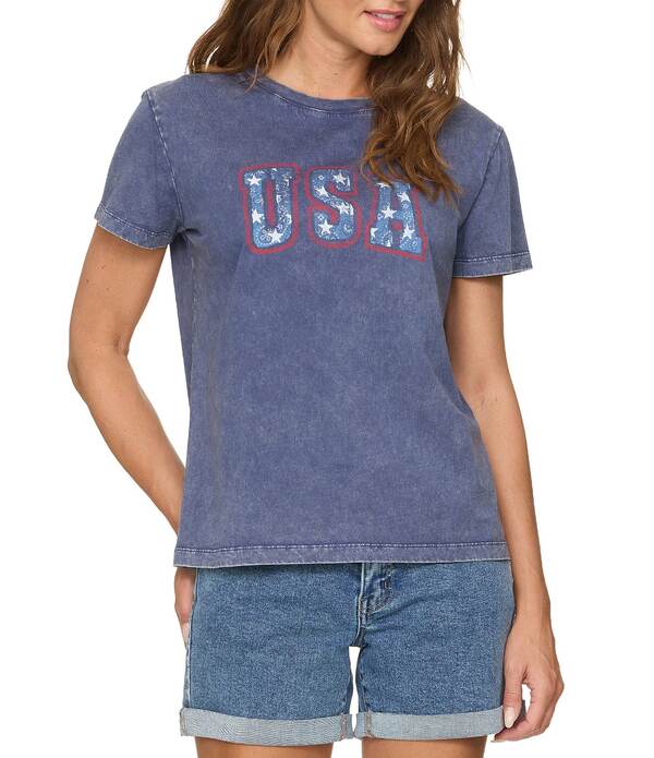 信号旗 アンド アンセム レディース トップス プルオーバー 編み物 Flag and Anthem USA Knitee Navy 米国海軍