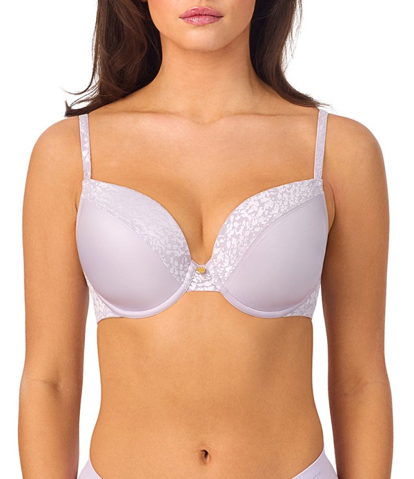 レミステレー レディース アンダー御召しもの ブラ ティーシャツ Le Mystere Safari Plunge Full-Busted Contour Underwire Square Back T-Shirt Bra Lilac Haze 紫はしどい