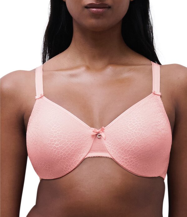 シャントル レディース アンダー御召しもの ブラ ミニ Chantelle C Magnifique Seamless Unlined Minimizer Bra Rose Champagne 三鞭酒