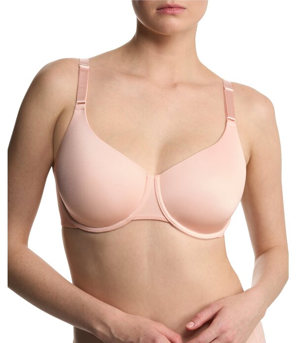 ナトリ レディース アンダー御召しもの ブラ Natori Liquid Full-Fit Contour Underwire Bra Peach Whip 桃