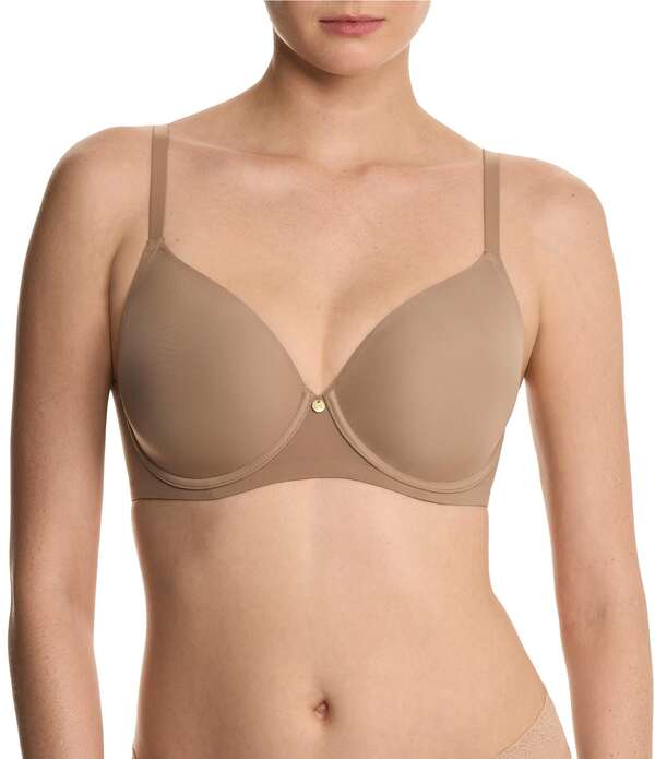 ナトリ レディース アンダー御召しもの ブラ ティーシャツ Natori Cloud Comfort Back Smoothing T-Shirt Bra Dune