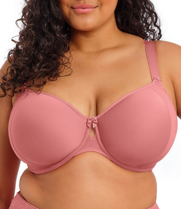 猥りがましいミ レディース アンダー御召しもの ブラ ティーシャツ Elomi Nerina Molded Underwire Spacer T-Shirt Bra Dusty Rose